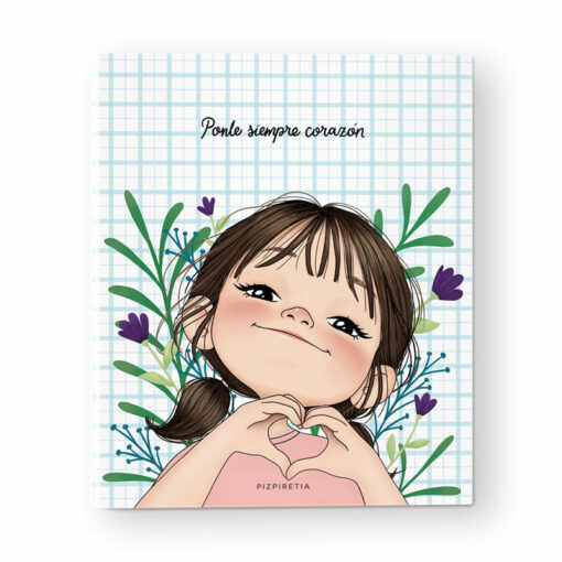 Pack archivador "Ponle corazón" y 3 blocs A4 perforados - Imagen 3