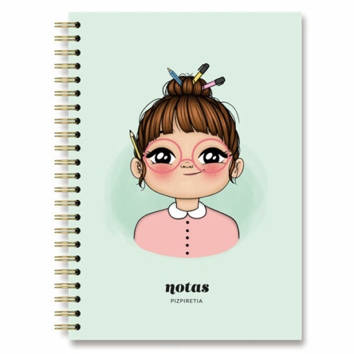 Cuaderno "moño con bolis" (A4)