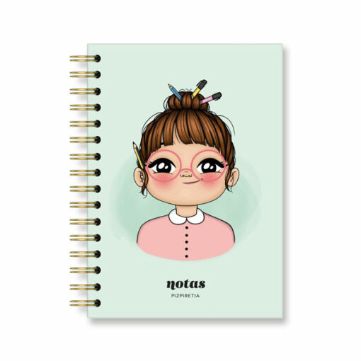 Cuaderno "moño con bolis" (A5)