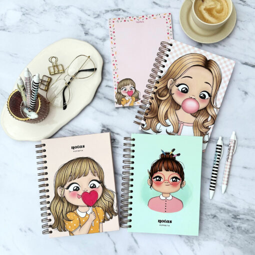 Cuaderno "moño con bolis" (A5) - Imagen 4